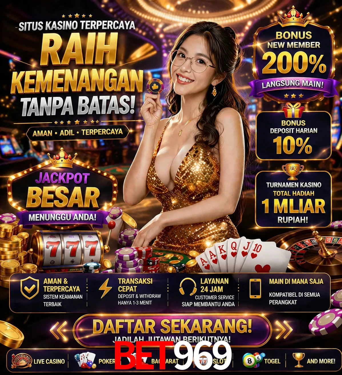 Roleta e blackjack bet969